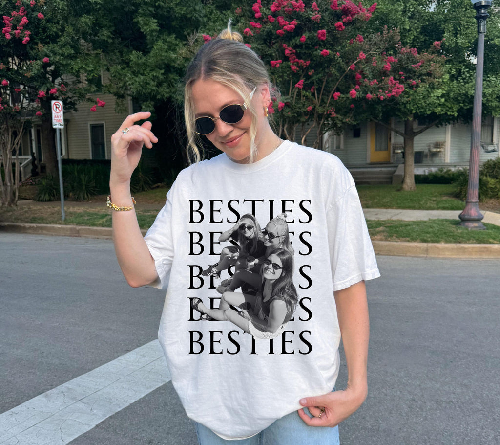 Beste Freundin Shirt, Bestie Shirt mit Foto, Geschenk Freundin, Freundinnen, BFF, Best Friends Outfit, Freundschaft, T-Shirt Damen, Frauen