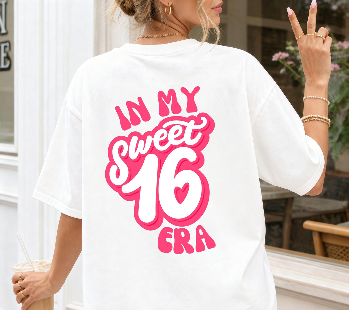 16. Geburtstag Shirt, Sweet 16 Shirt, Geburtstagsshirt Mädchen, In My Sweet Sixteen Era, Geschenk 16. Geburtstag, Geschenk Tochter, Tshirt
