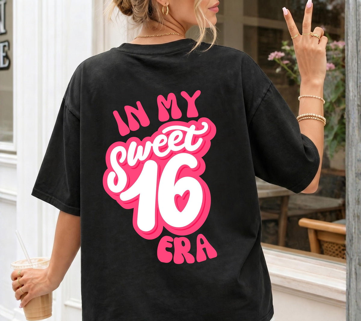 16. Geburtstag Shirt, Sweet 16 Shirt, Geburtstagsshirt Mädchen, In My Sweet Sixteen Era, Geschenk 16. Geburtstag, Geschenk Tochter, Tshirt
