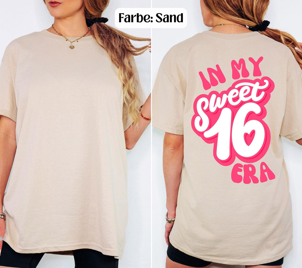 16. Geburtstag Shirt, Sweet 16 Shirt, Geburtstagsshirt Mädchen, In My Sweet Sixteen Era, Geschenk 16. Geburtstag, Geschenk Tochter, Tshirt