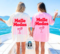 Malle Shirt, Malle Modus, Malle Tshirt, Mallorca Shirt, Bier Shirt, Ballermann Outfits, personalisiert, Damen, JGA, rosa rot