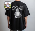 Vintage Foto Shirt Mann, Geburtstagsshirt personalisiert mit Kinderfoto, Vintage Est. Wunschjahr, Geschenk 30 40 50 Geburtstag Männer