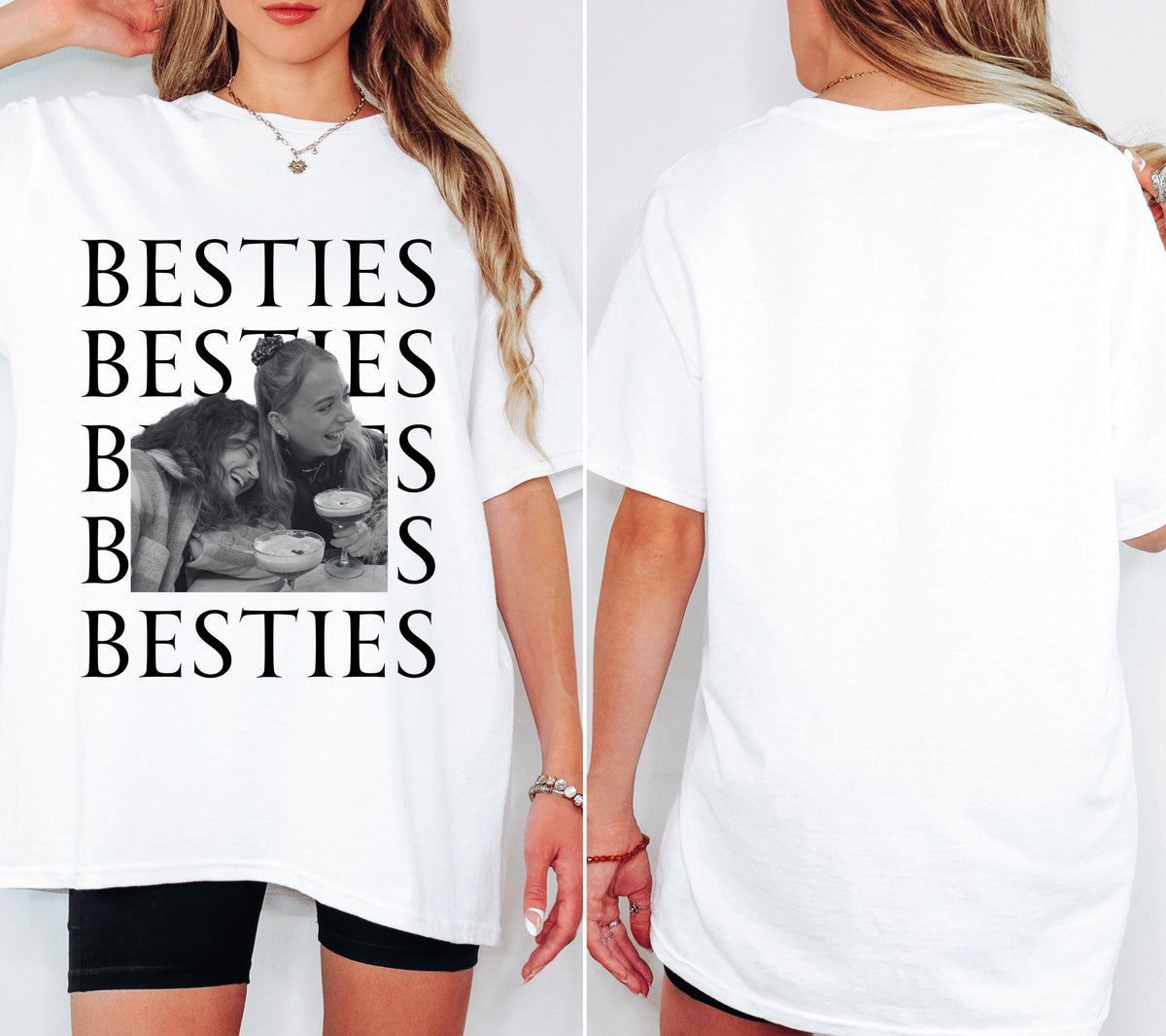 Beste Freundin Shirt, Bestie Shirt mit Foto, Geschenk Freundin, Freundinnen, BFF, Best Friends Outfit, Freundschaft, T-Shirt Damen, Frauen
